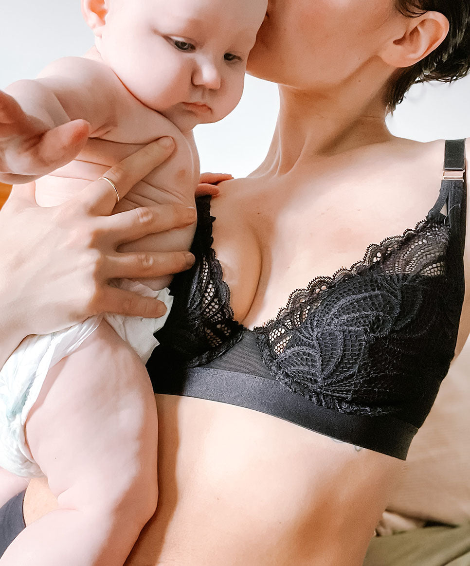 Temptation Flexi-wire Nursing bra (Rose) by Hotmilk - Maternity Bras