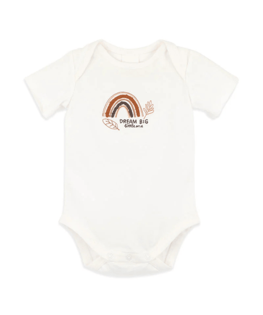 Billie Rainbow Organic Bodysuit Bebe by Minihaha Baby Preggi Central Maternity Shop