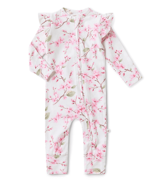 Butterfly Organic Snugglesuit Convertible Romper with Frill (Copy) Snuggle Hunny Baby Preggi Central Maternity Shop