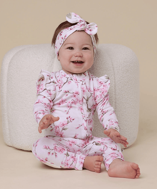 Butterfly Organic Snugglesuit Convertible Romper with Frill (Copy) Snuggle Hunny Baby Preggi Central Maternity Shop