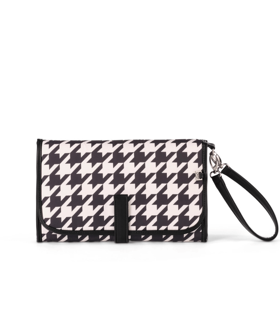 Change Mat Clutch - Houndstooth OiOi Baby Preggi Central Maternity Shop Change Mat Clutch - Houndstooth OiOi Baby Preggi Central Maternity Shop