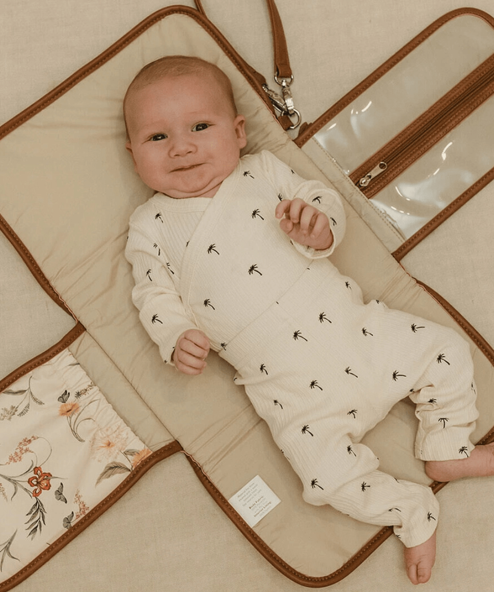 Change Mat Clutch - Wildflower OiOi Baby Preggi Central Maternity Shop Change Mat Clutch - Wildflower OiOi Baby Preggi Central Maternity Shop