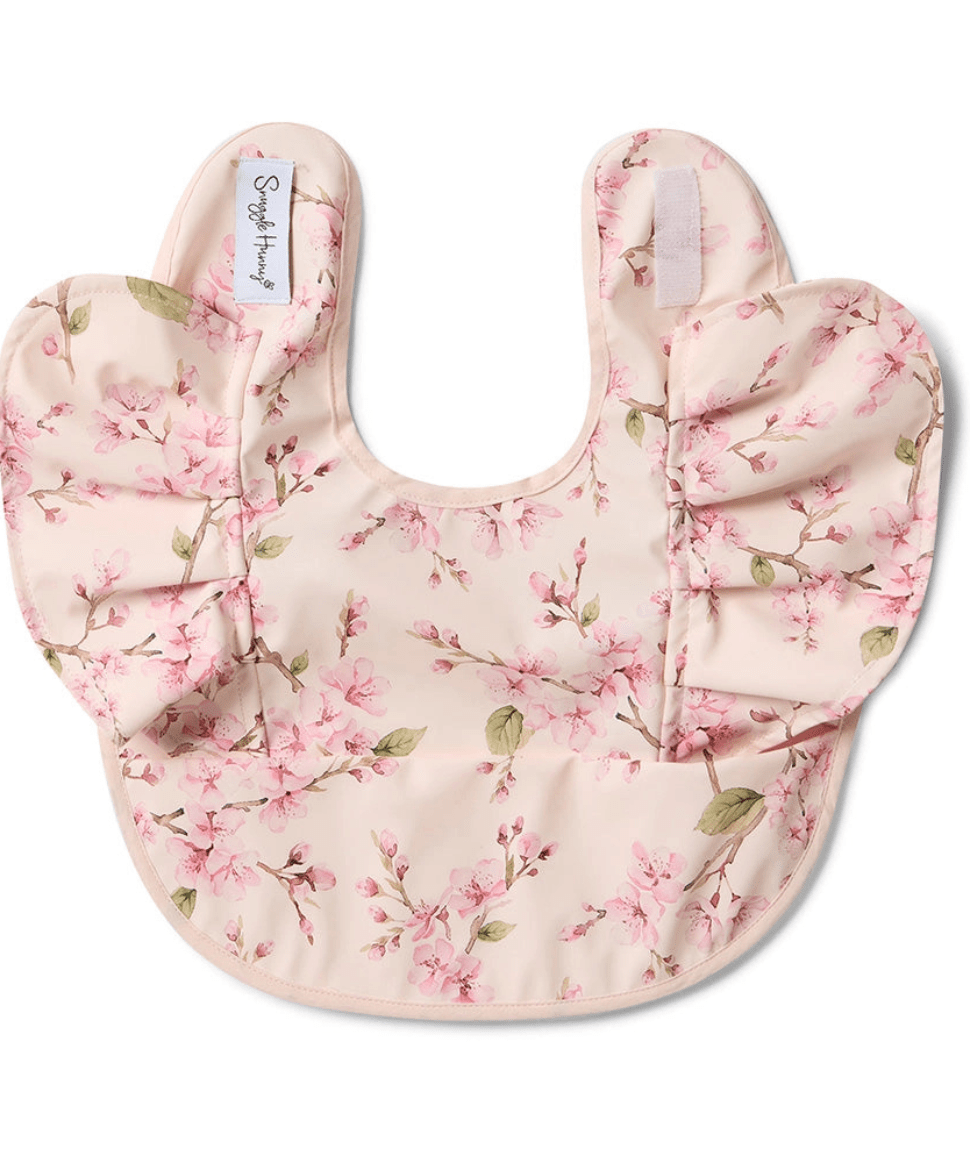 Cherry Blossom Frill Snuggle Bib Snuggle Hunny Baby Preggi Central Maternity Shop Cherry Blossom Frill Snuggle Bib Snuggle Hunny Baby Preggi Central Maternity Shop