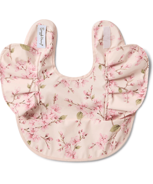 Cherry Blossom Frill Snuggle Bib Snuggle Hunny Baby Preggi Central Maternity Shop