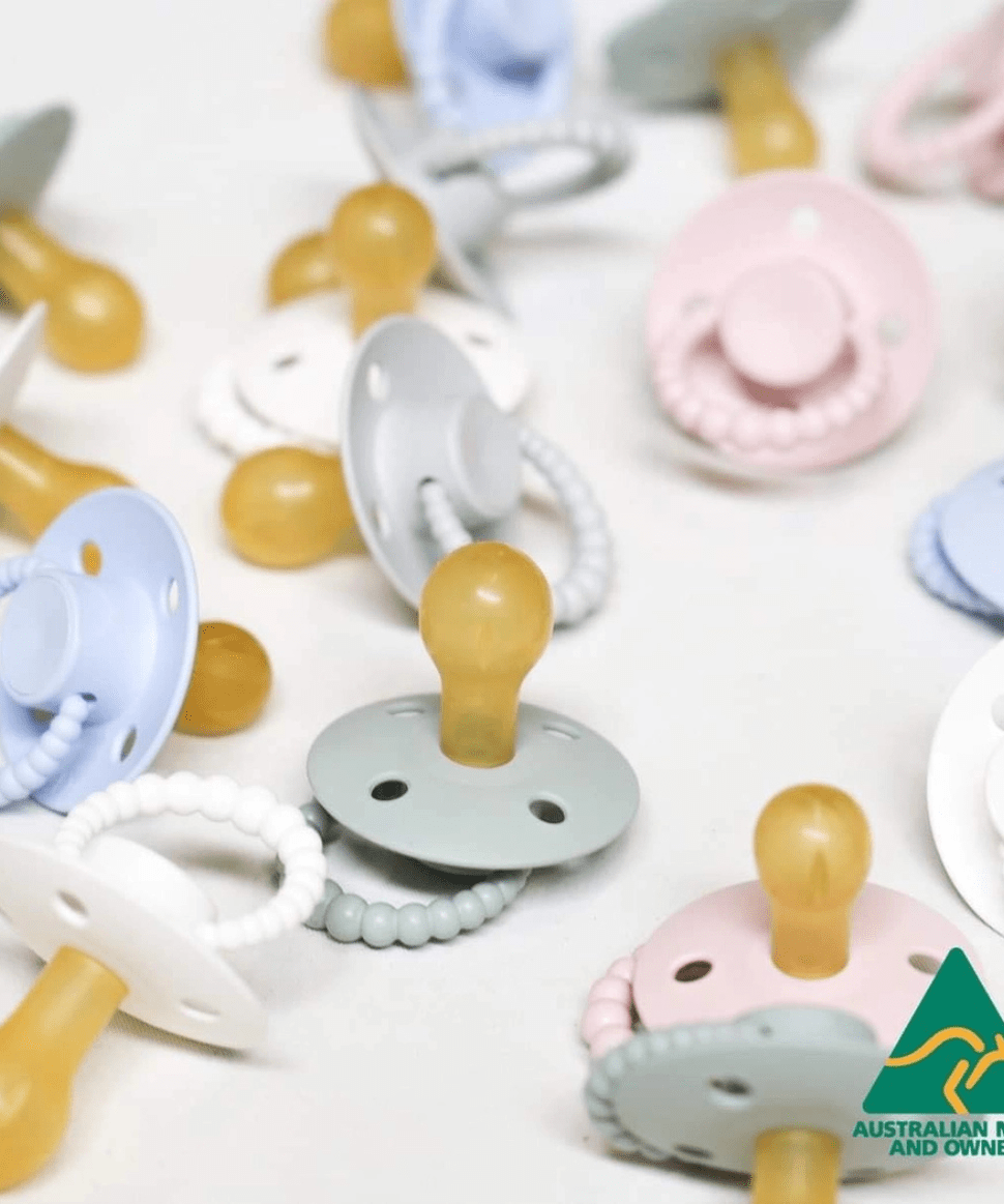 CMC Gold 'bubble' Dummies Baby Pink CMC Baby Preggi Central Maternity Shop CMC Gold 'bubble' Dummies Baby Pink CMC Baby Preggi Central Maternity Shop