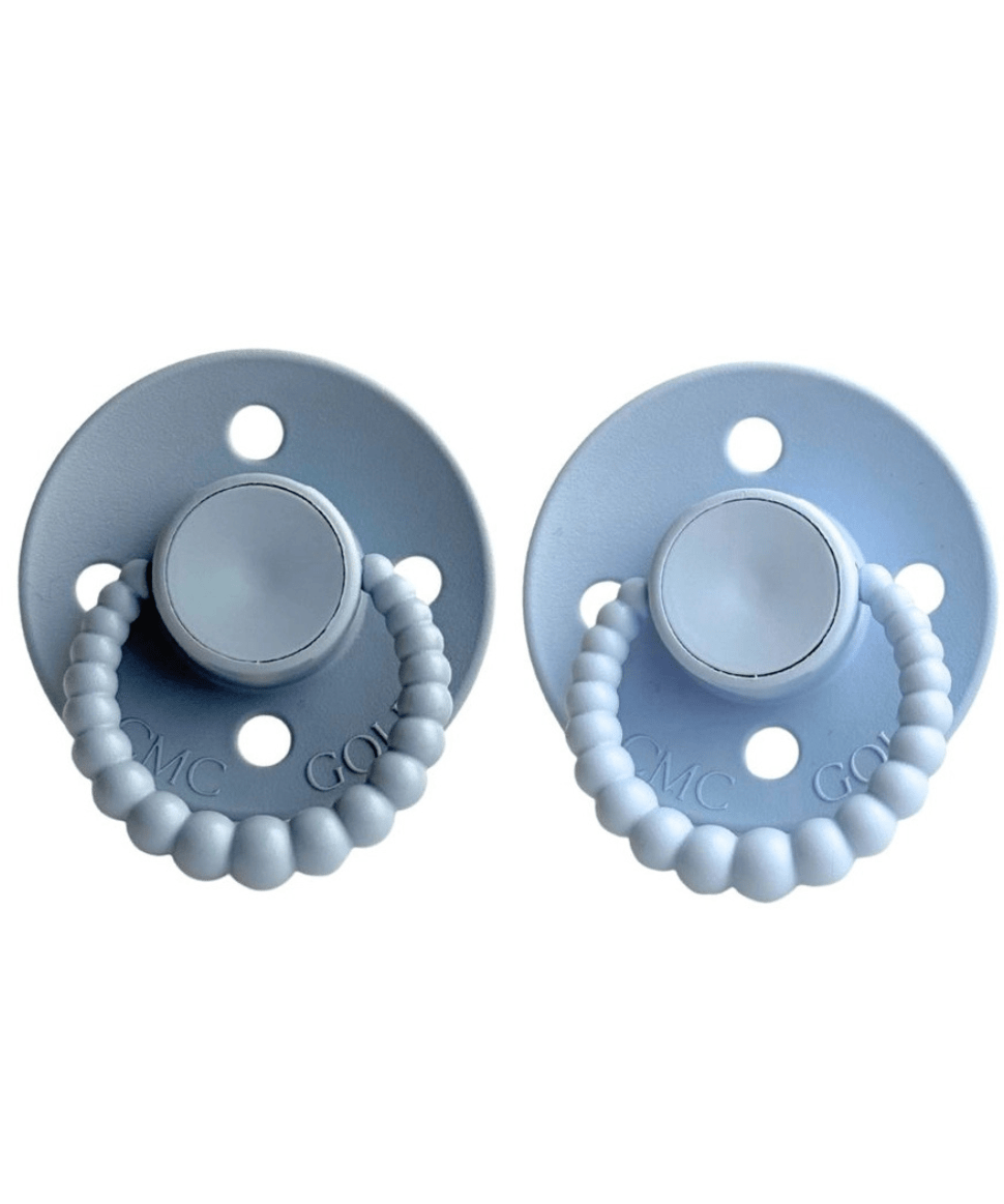 CMC Gold 'bubble' Dummies Stormy + Baby Blue CMC Baby Preggi Central Maternity Shop CMC Gold 'bubble' Dummies Stormy + Baby Blue CMC Baby Preggi Central Maternity Shop