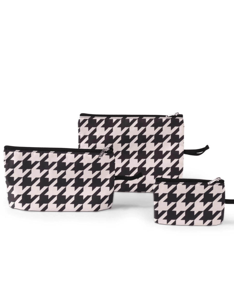 Packing Pouch Trio - Houndstooth OiOi Baby Preggi Central Maternity Shop Packing Pouch Trio - Houndstooth OiOi Baby Preggi Central Maternity Shop