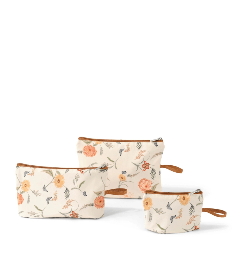 Packing Pouch Trio - Wildflower OiOi Baby Preggi Central Maternity Shop Packing Pouch Trio - Wildflower OiOi Baby Preggi Central Maternity Shop