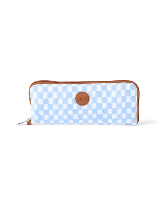 Fold-Up Tote - Blue Check OiOi Preggi Central Maternity Shop