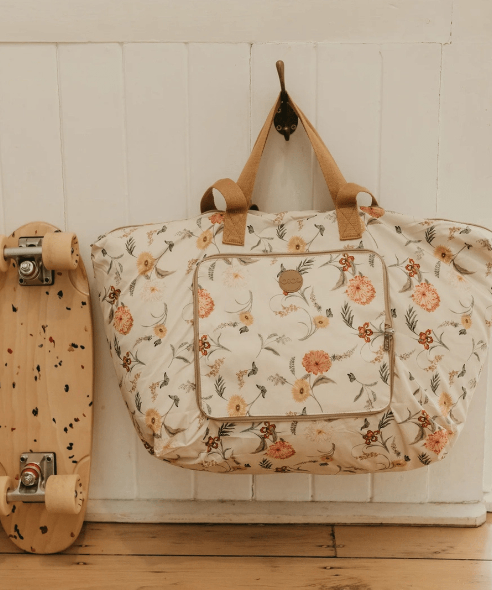 Fold-Up Tote - Wildflower OiOi Preggi Central Maternity Shop Fold-Up Tote - Wildflower OiOi Preggi Central Maternity Shop