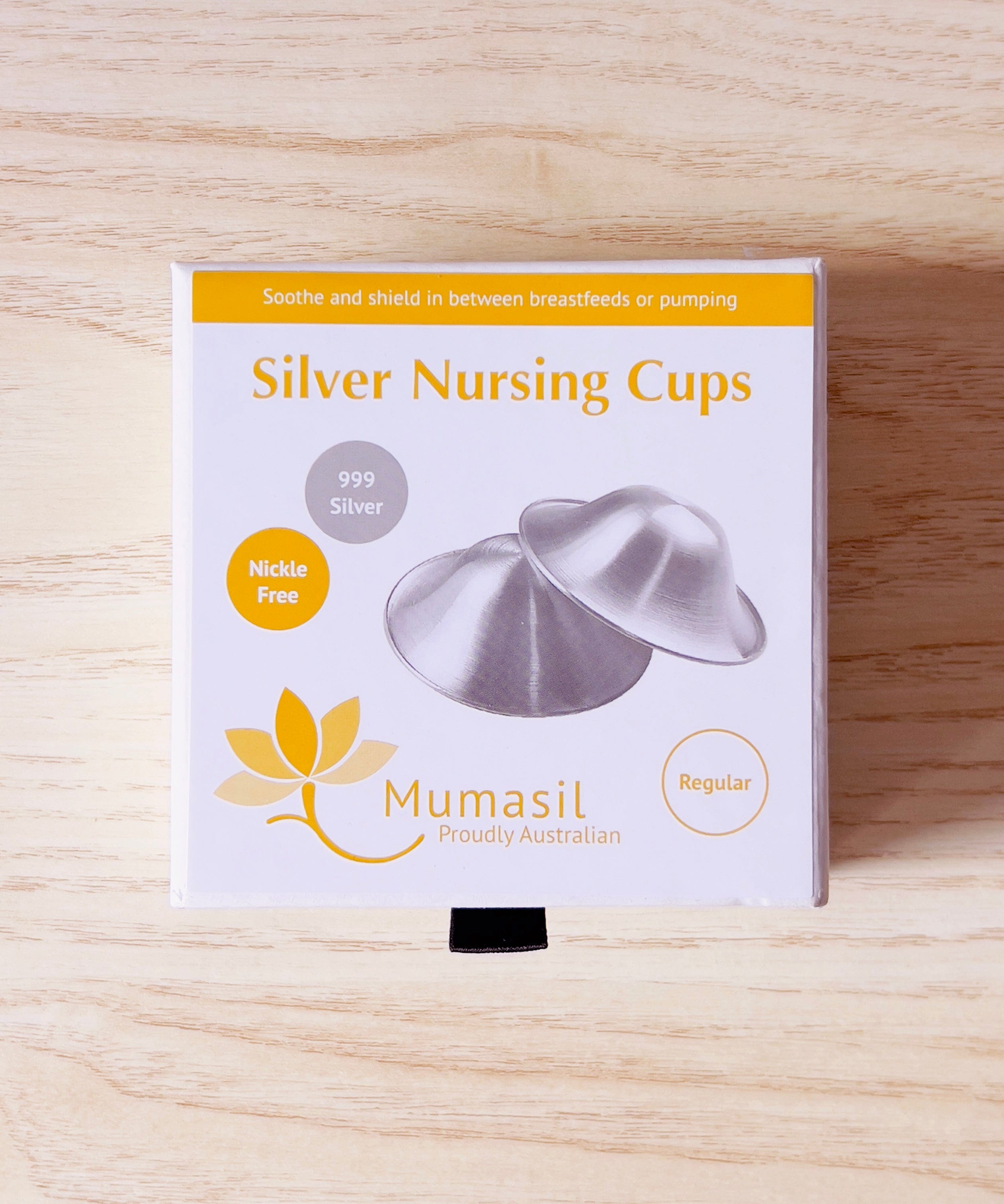 Silver Nursing Cups - Elegant Mommy