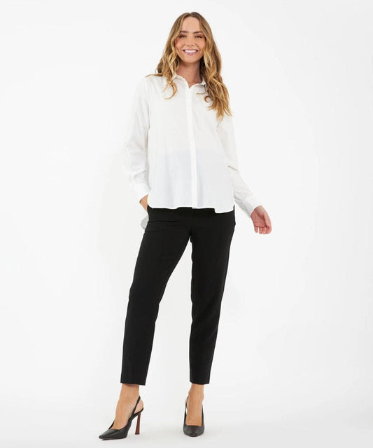 Alexa Classic Crop Pant Black Ripe Maternity Maternity Preggi Central Maternity Shop