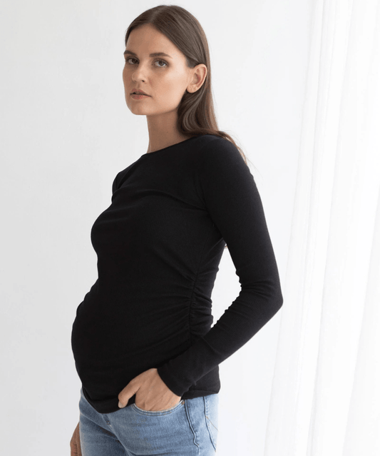 Bamboo Rib Feeding Top Soon Maternity Maternity and Nursing Preggi Central Maternity Shop