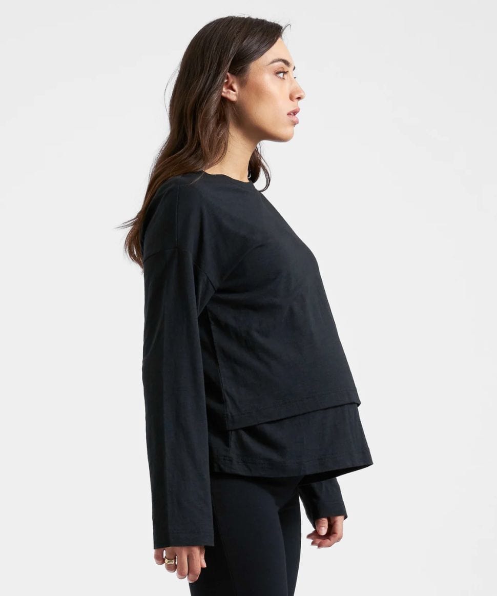 Claud Long Sleeve Nursing Top Black Ripe Maternity Maternity and Nursing Preggi Central Maternity Shop Claud Long Sleeve Nursing Top Black Ripe Maternity Maternity and Nursing Preggi Central Maternity Shop