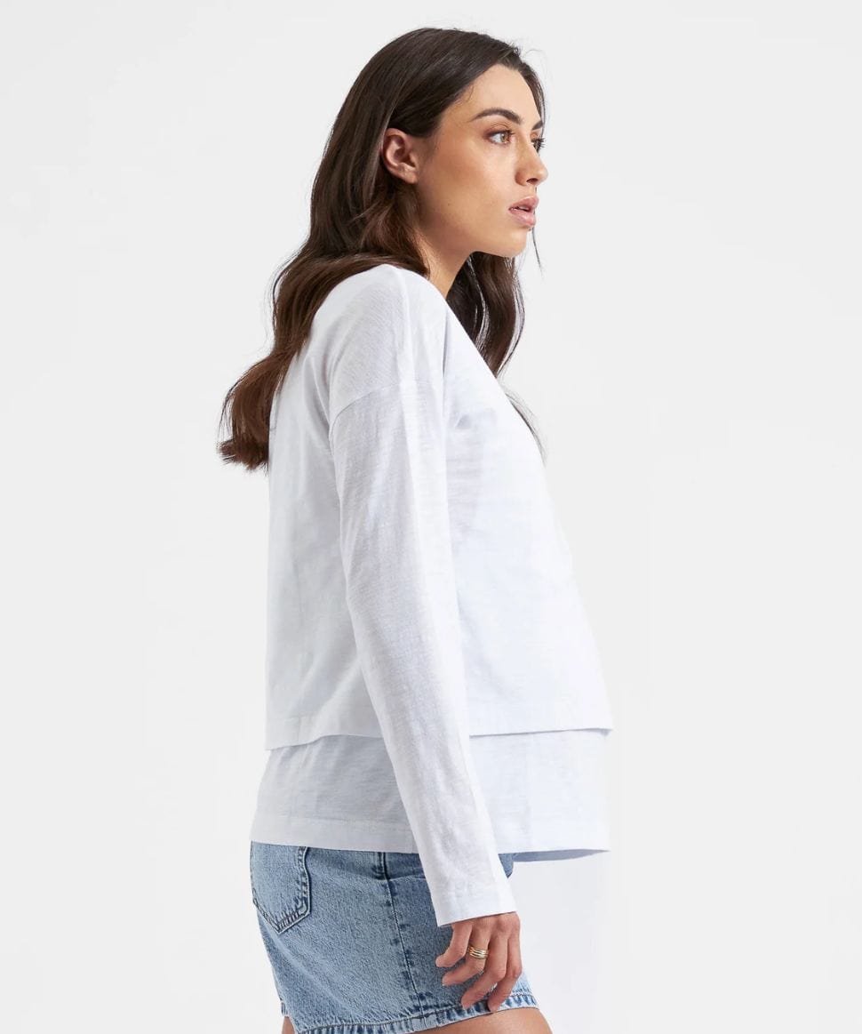 Claud Long Sleeve Nursing Top White Ripe Maternity Maternity and Nursing Preggi Central Maternity Shop Claud Long Sleeve Nursing Top White Ripe Maternity Maternity and Nursing Preggi Central Maternity Shop