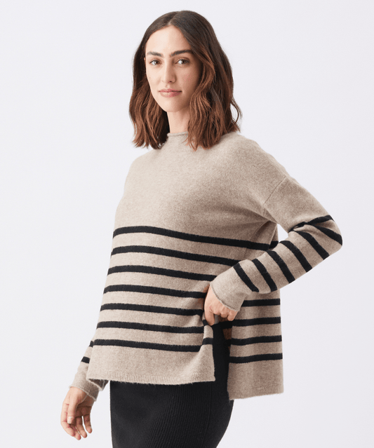 Gerrie Nursing Knit Mocha / Black Ripe Maternity Maternity and Nursing Preggi Central Maternity Shop