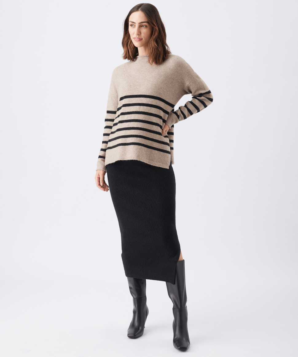 Gerrie Nursing Knit Mocha / Black Ripe Maternity Maternity and Nursing Preggi Central Maternity Shop Gerrie Nursing Knit Mocha / Black Ripe Maternity Maternity and Nursing Preggi Central Maternity Shop