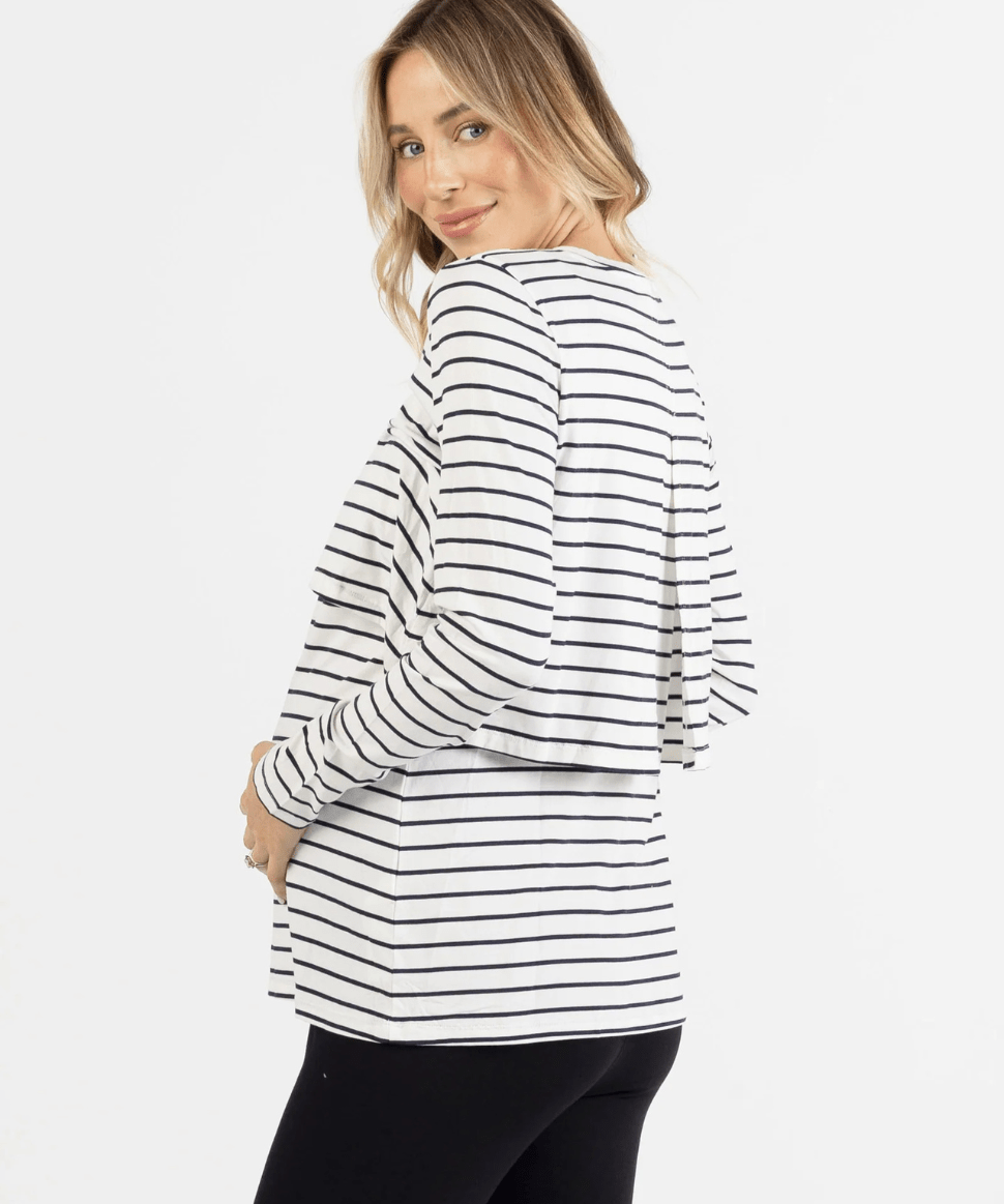 Leonie Maternity/ Nursing Stripe Top Angel Maternity Maternity and Nursing Preggi Central Maternity Shop Leonie Maternity/ Nursing Stripe Top Angel Maternity Maternity and Nursing Preggi Central Maternity Shop