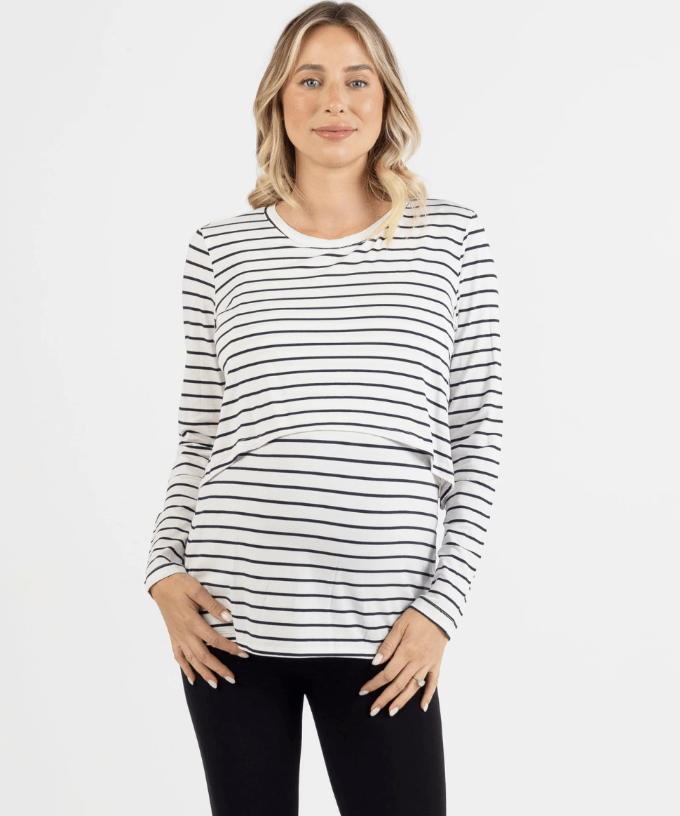 Leonie Maternity/ Nursing Stripe Top Angel Maternity Maternity and Nursing Preggi Central Maternity Shop Leonie Maternity/ Nursing Stripe Top Angel Maternity Maternity and Nursing Preggi Central Maternity Shop