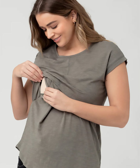 Richie Nursing Tee Ripe Maternity Maternity and Nursing Preggi Central Maternity Shop