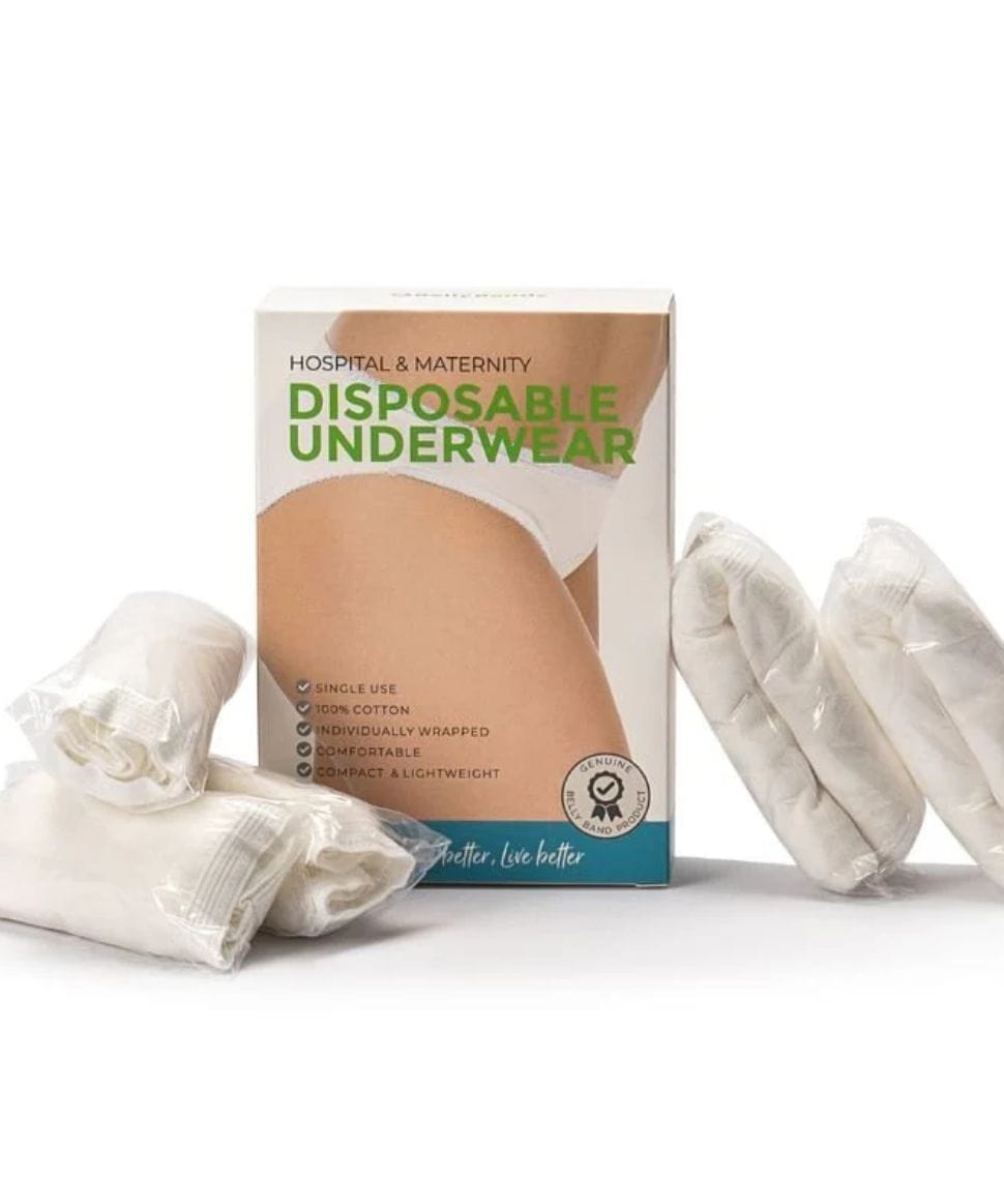 Disposable Cotton Underwear- 5 Pack Belly Bands Maternity Preggi Central Maternity Shop Disposable Cotton Underwear- 5 Pack Belly Bands Maternity Preggi Central Maternity Shop