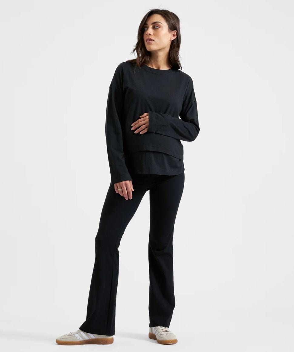 Organic Jersey Flare Pant Black Ripe Maternity Maternity Preggi Central Maternity Shop Organic Jersey Flare Pant Black Ripe Maternity Maternity Preggi Central Maternity Shop