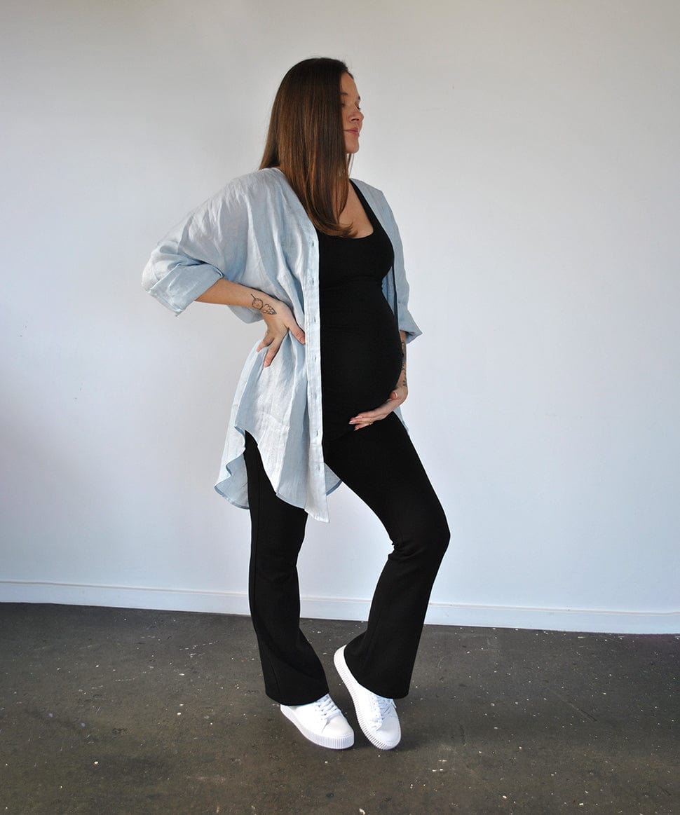 Ponte Bootleg Pants - Regular/Petite Around April Maternity Preggi Central Maternity Shop Ponte Bootleg Pants - Regular/Petite Around April Maternity Preggi Central Maternity Shop