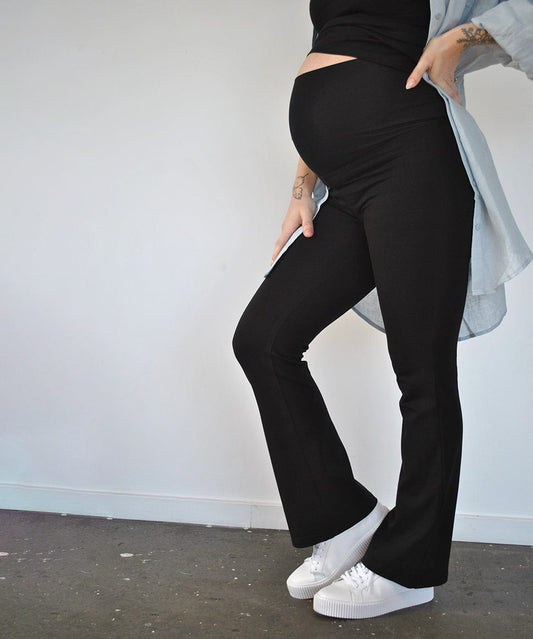 Ponte Bootleg Pants - Regular/Petite Around April Maternity Preggi Central Maternity Shop
