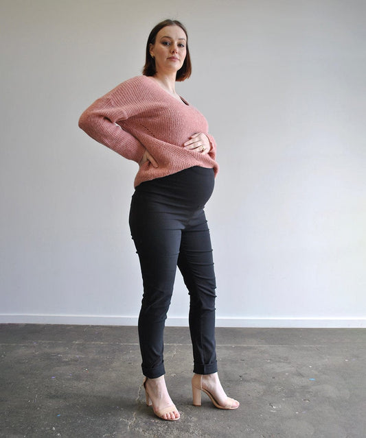 Work Straight-Leg Maternity Pants Around April Maternity Preggi Central Maternity Shop