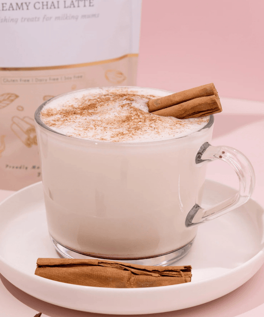 Deluxe Lactation Creamy Chai Latte Mix Made to Milk Tea and Bikkies 9359408000046 Preggi Central Maternity Shop