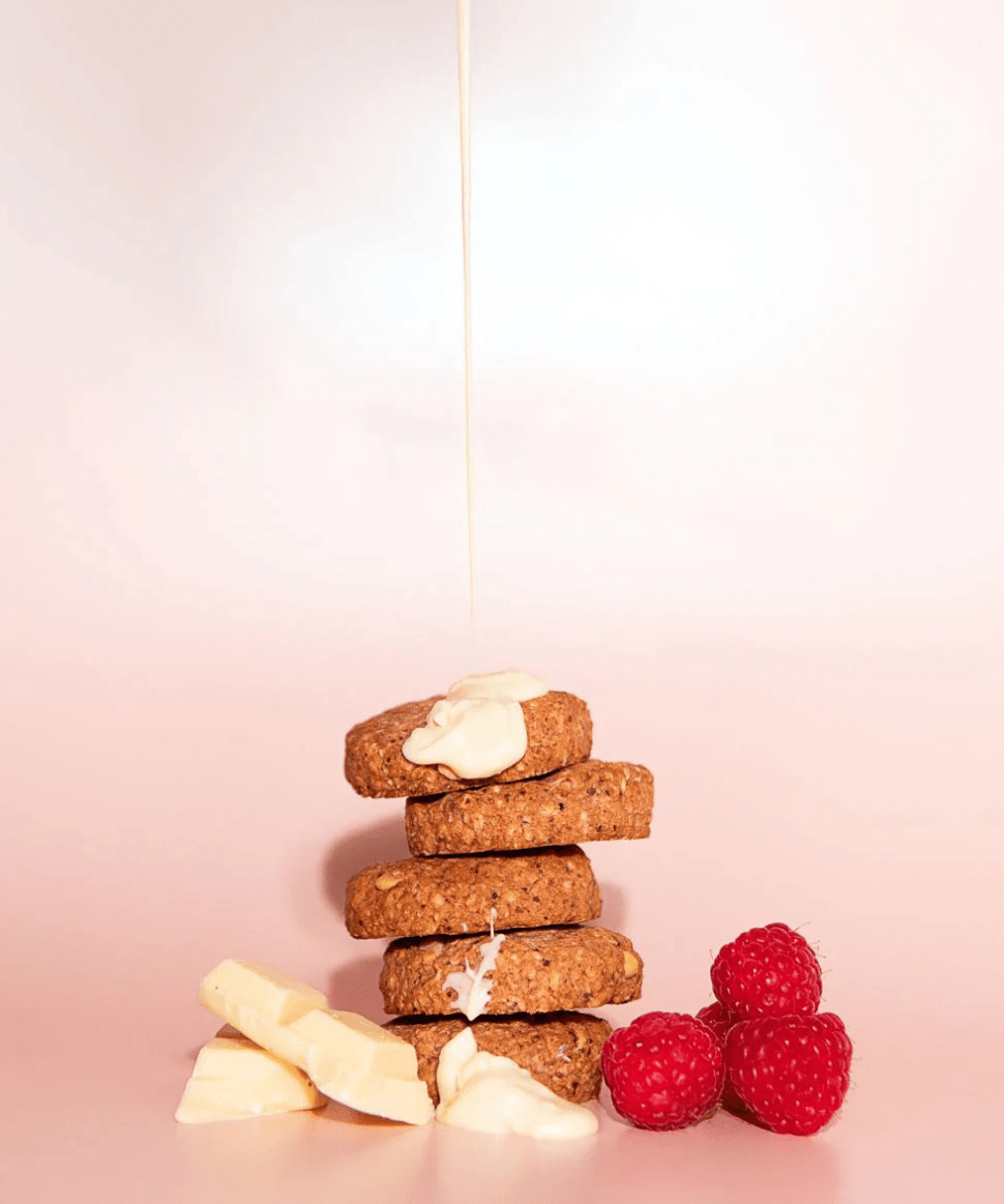 Raspberry & White Choc Mama Biscuits Franjos Kitchen Tea and Bikkies Preggi Central Maternity Shop Raspberry & White Choc Mama Biscuits Franjos Kitchen Tea and Bikkies Preggi Central Maternity Shop