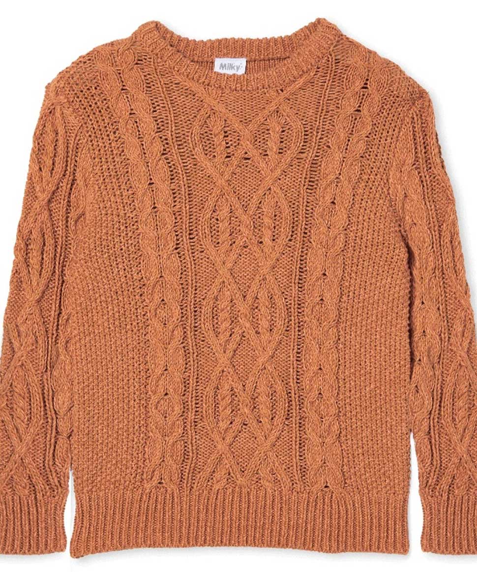 Cable Knit Jumper Milky Clothing Baby Preggi Central Maternity Shop Cable Knit Jumper Milky Clothing Baby Preggi Central Maternity Shop