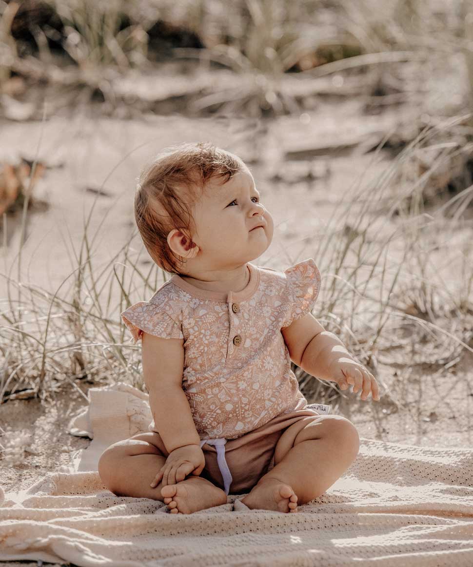 Ditzy Floral Flutter Onesie Aster & Oak Baby Preggi Central Maternity Shop Ditzy Floral Flutter Onesie Aster & Oak Baby Preggi Central Maternity Shop