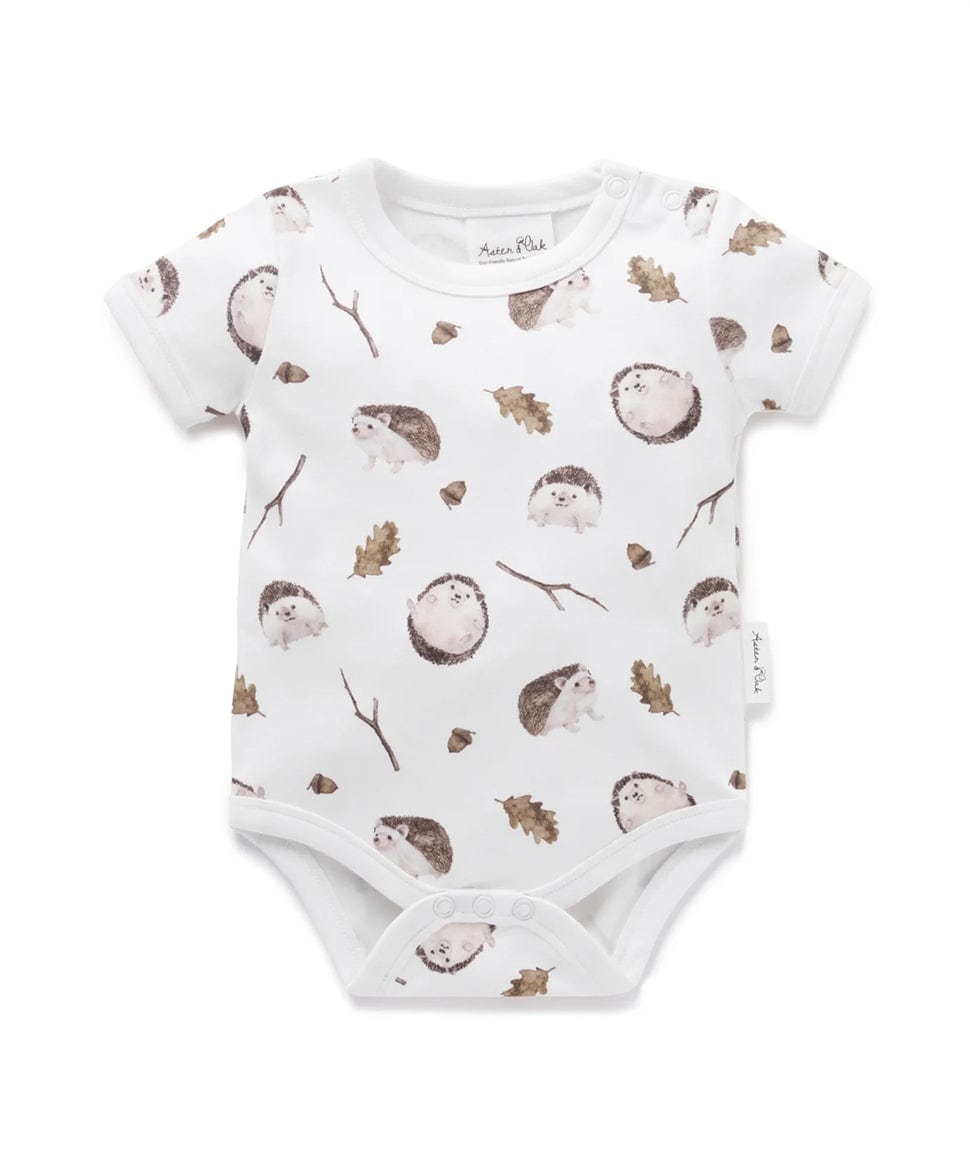 Hedgehog AOP Onesie Aster & Oak Baby Preggi Central Maternity Shop Hedgehog AOP Onesie Aster & Oak Baby Preggi Central Maternity Shop