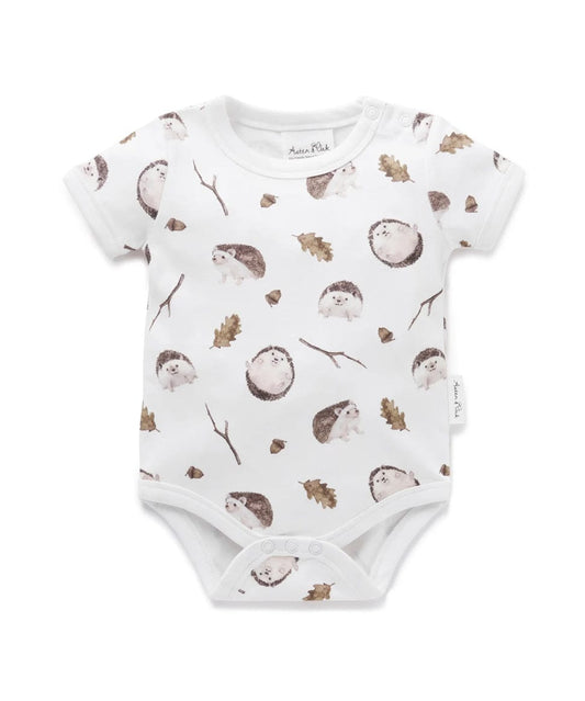 Hedgehog AOP Onesie Aster & Oak Baby Preggi Central Maternity Shop