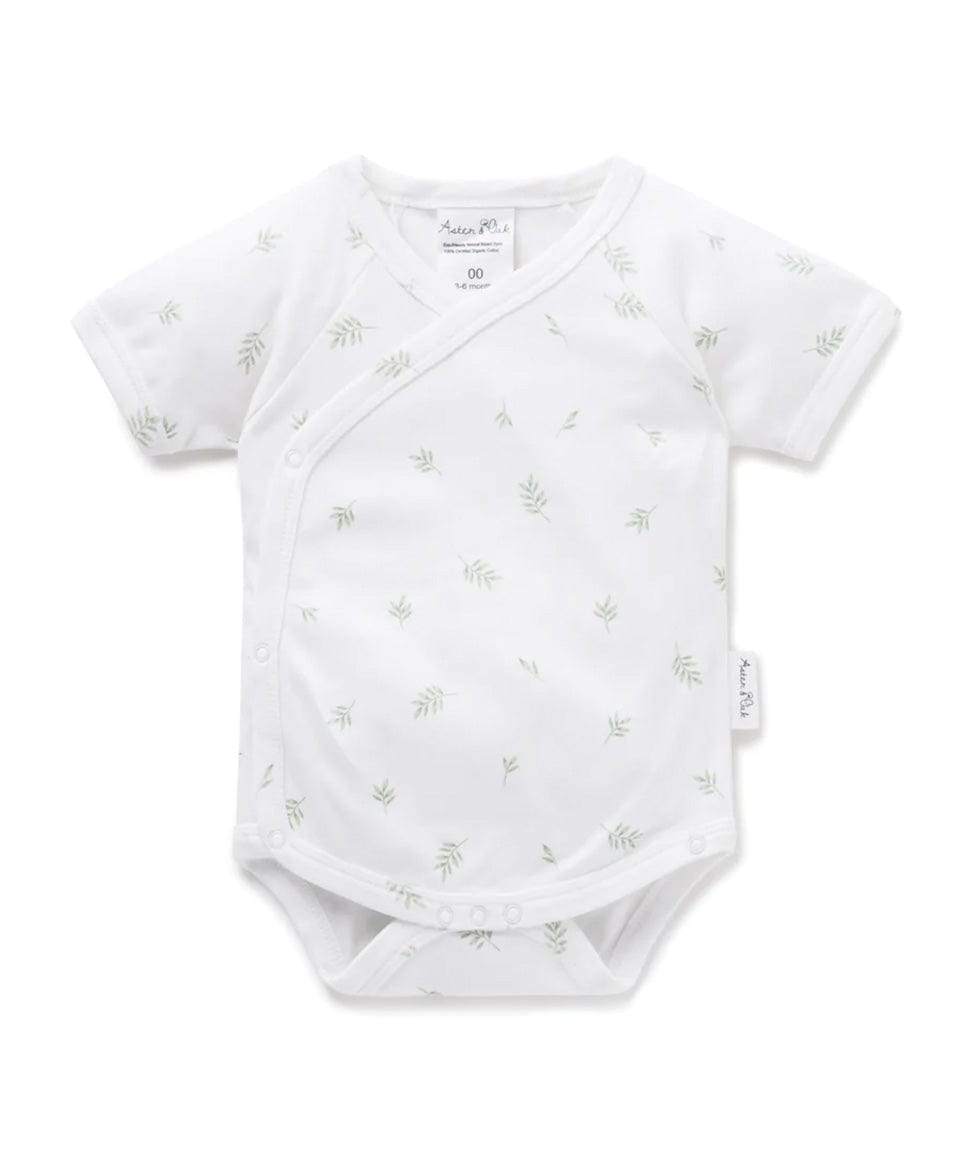 Little Leaf Kimono Bodysuit Aster & Oak Baby Preggi Central Maternity Shop Little Leaf Kimono Bodysuit Aster & Oak Baby Preggi Central Maternity Shop