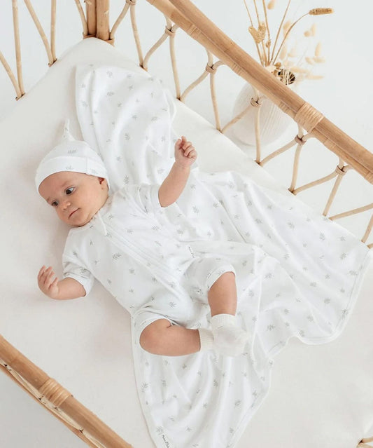 Little Leaf Zip Romper Aster & Oak Baby Preggi Central Maternity Shop