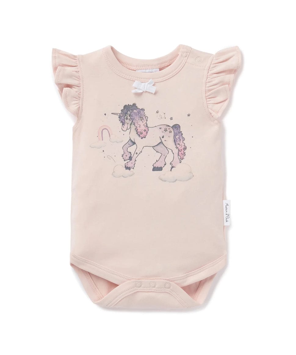 Unicorn Print Flutter Onesie Aster & Oak Baby Preggi Central Maternity Shop Unicorn Print Flutter Onesie Aster & Oak Baby Preggi Central Maternity Shop