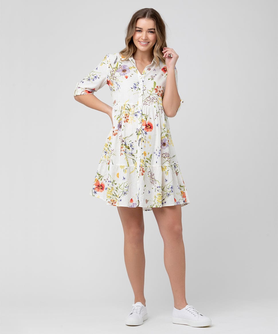 Bloom Button Through Dress – Preggi Central