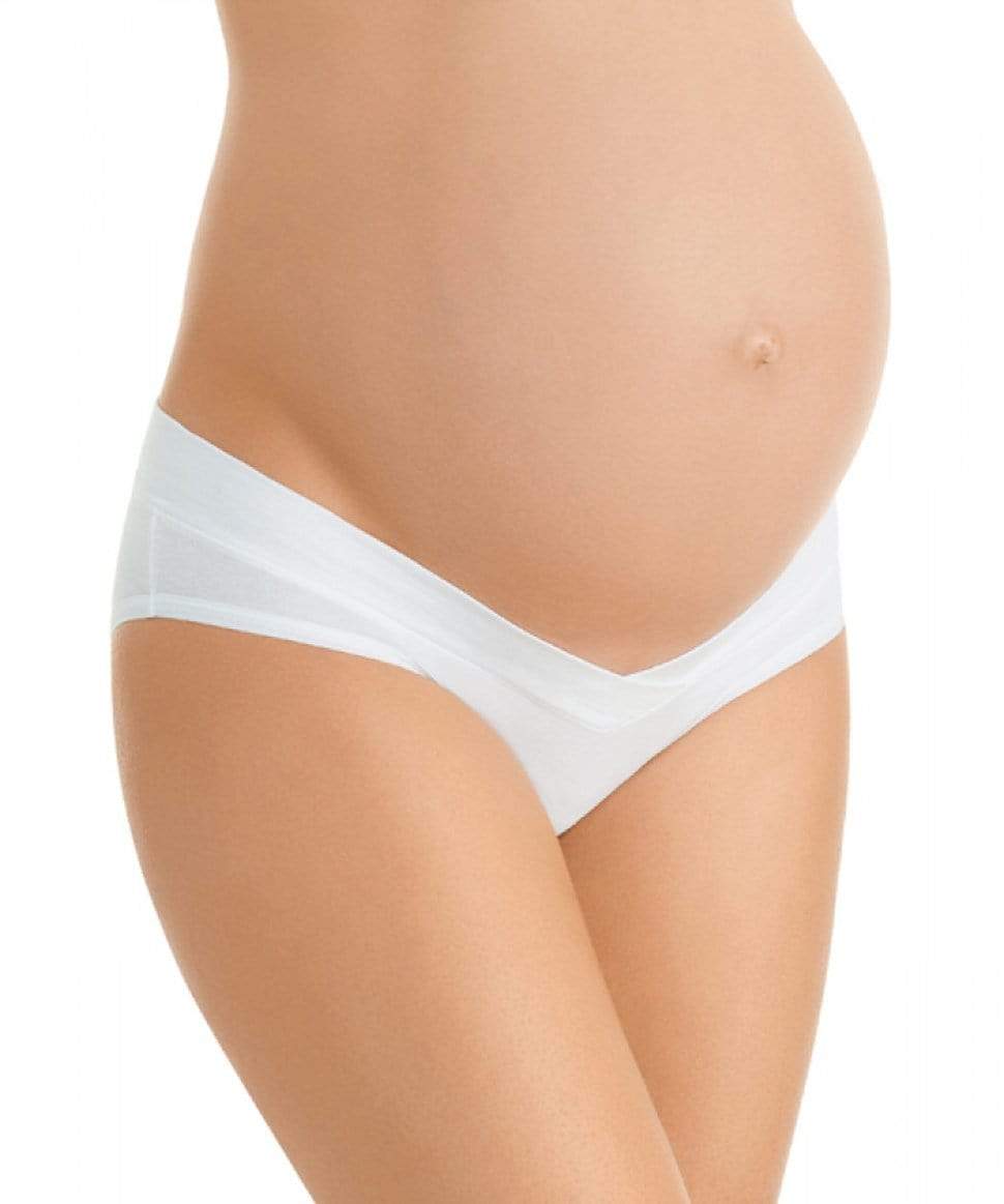 White Cotton Maternity Panties