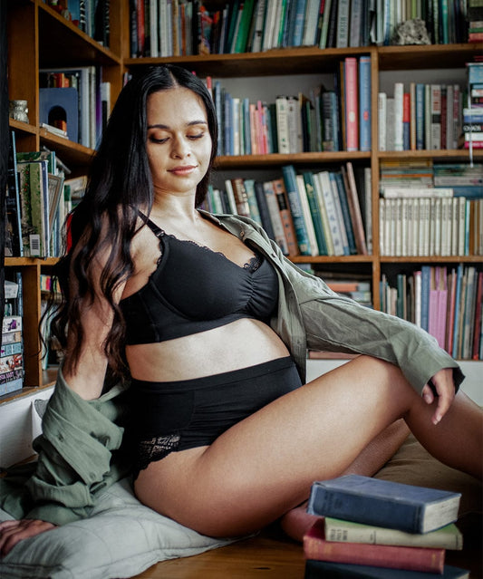 Serenity Bamboo Multifit Wirefree Bra Hotmilk Maternity Lingerie Preggi Central Maternity Shop