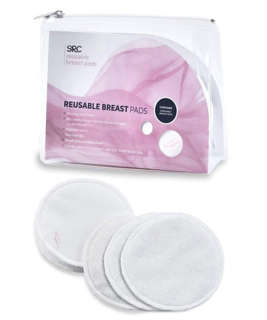 SRC Reusable Bamboo Breast Pads - 8 Pack SRC Lingerie 9350310007024 Preggi Central Maternity Shop