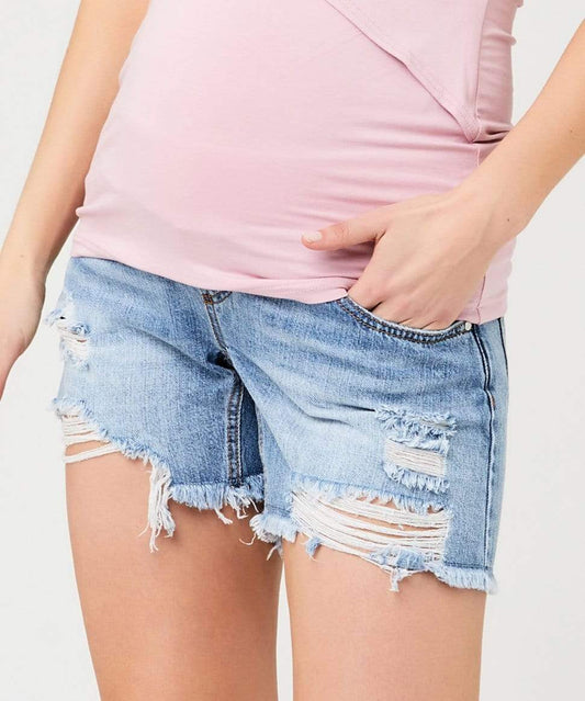 Distressed Denim Shorts Ripe Maternity Maternity Preggi Central Maternity Shop