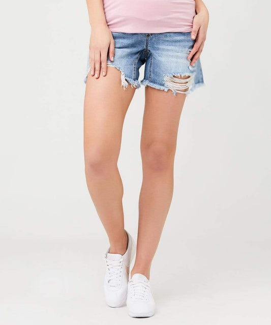 Distressed Denim Shorts Ripe Maternity Maternity Preggi Central Maternity Shop