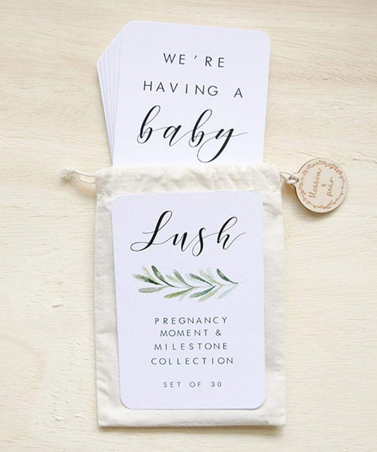 Lush Collection Pregnancy Milestone Cards