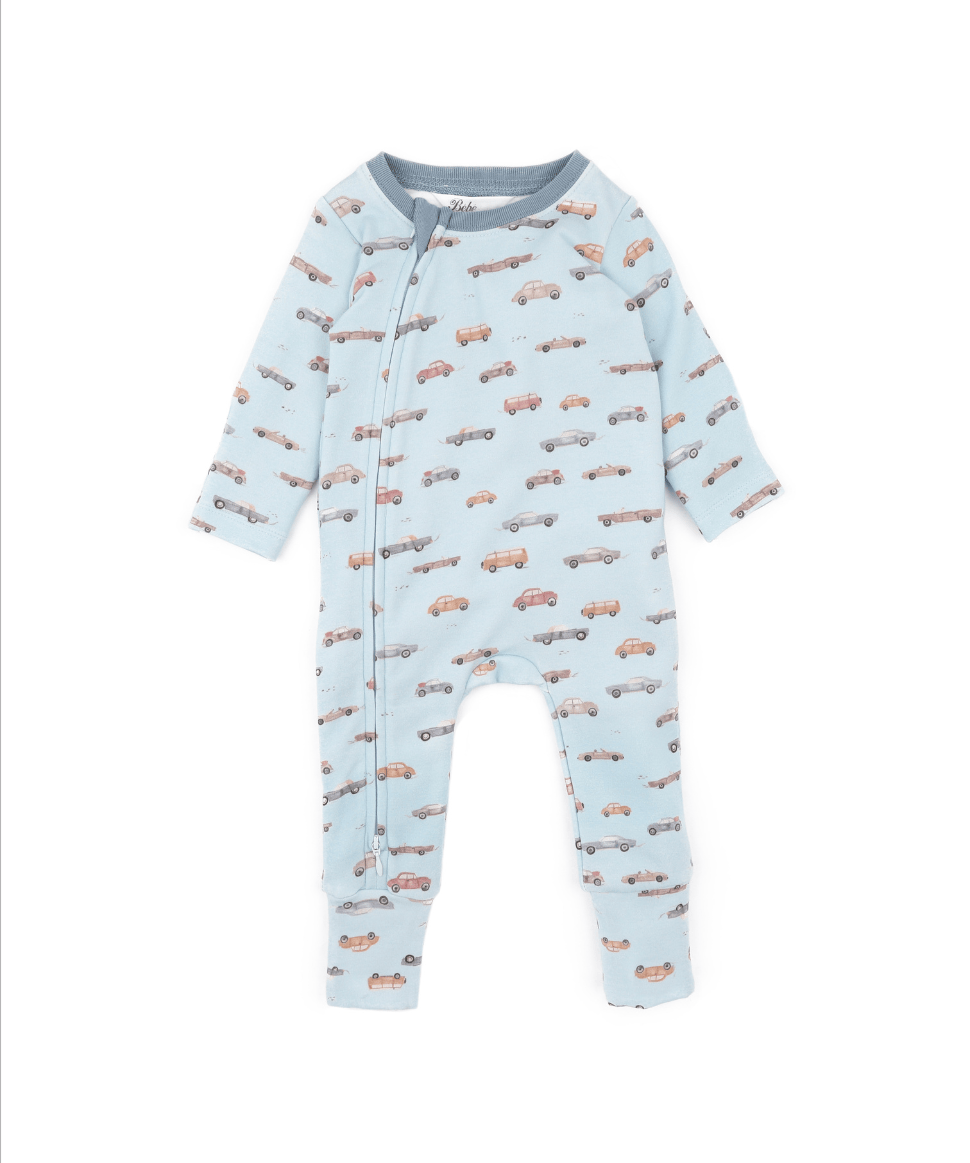Alvin Car Organic LS Zipsuit Bebe by Minihaha Baby Preggi Central Maternity Shop