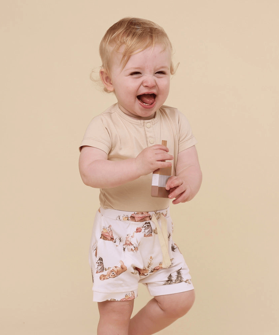 Bear Oragnic Shorts Snuggle Hunny Baby Preggi Central Maternity Shop