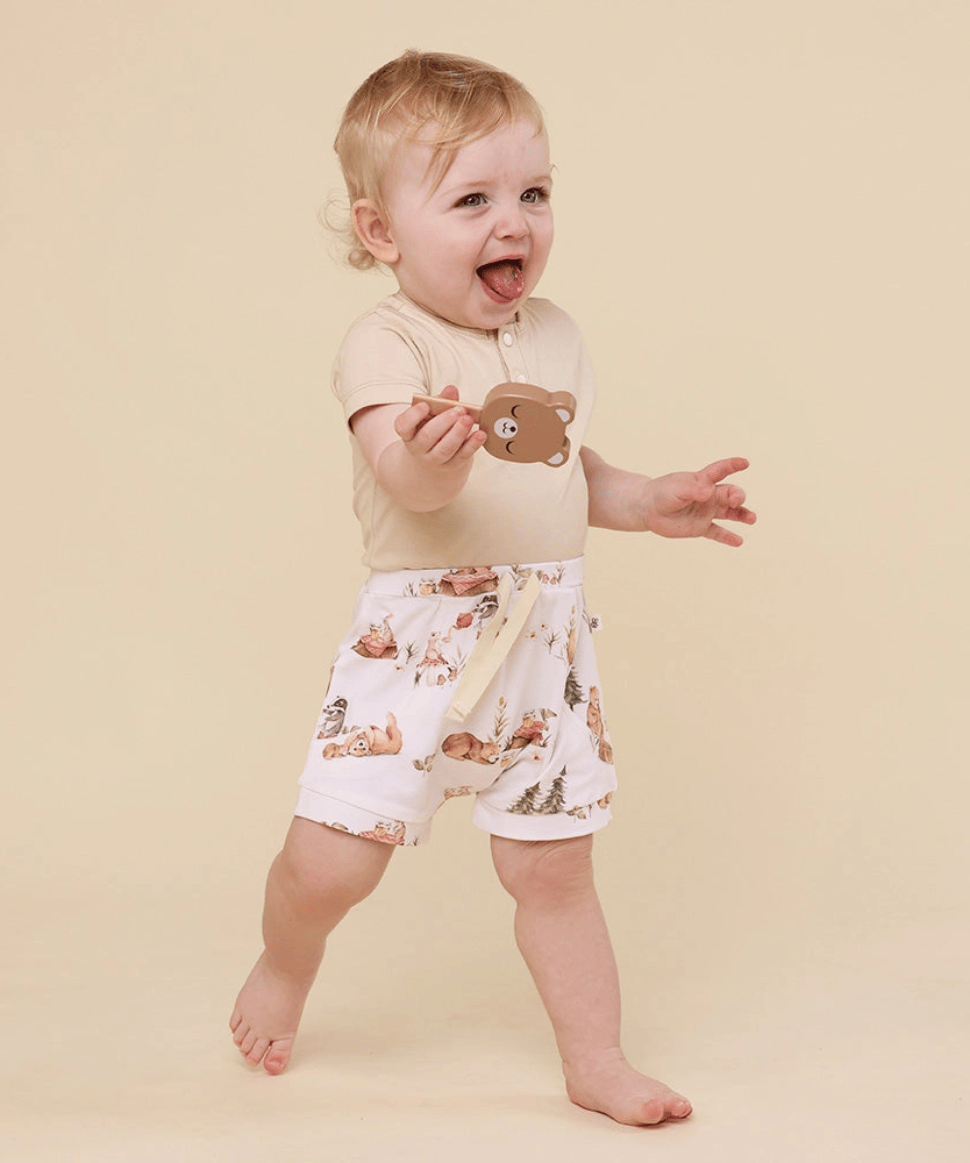Bear Oragnic Shorts Snuggle Hunny Baby Preggi Central Maternity Shop