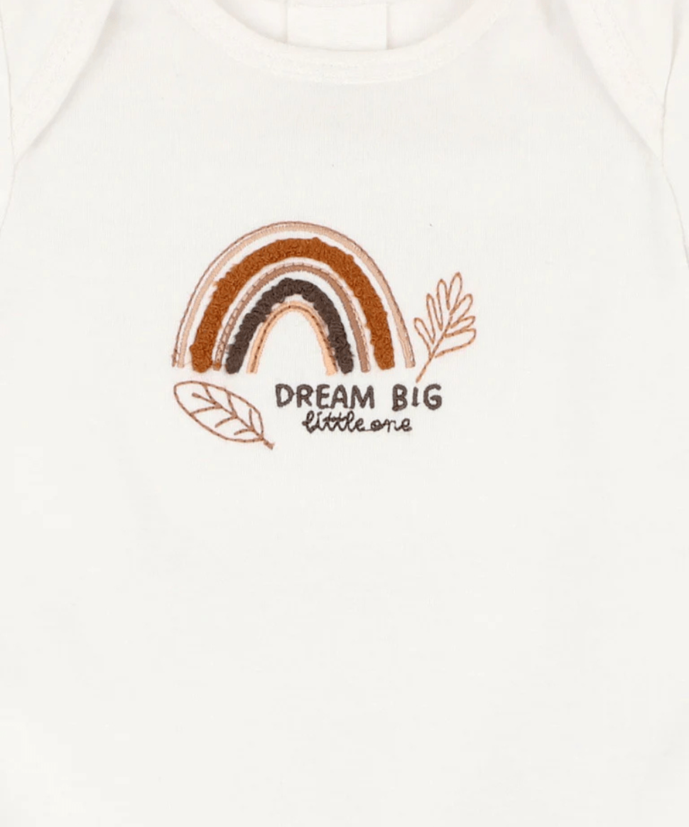 Billie Rainbow Organic Bodysuit Bebe by Minihaha Baby Preggi Central Maternity Shop