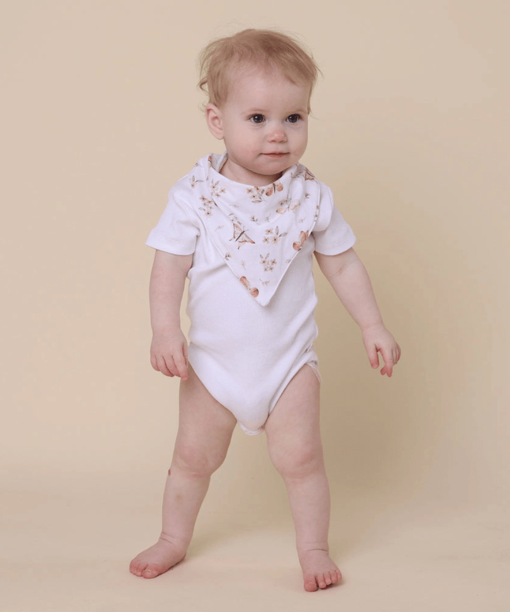 Butterfly Organic Dribble Bib Snuggle Hunny Baby Preggi Central Maternity Shop